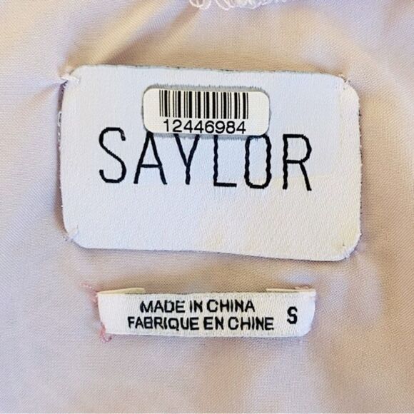 Saylor Adwoa Lilac Lace Overlay Flutter Sleeve Mini Dress Sz S - Picture 11 of 16